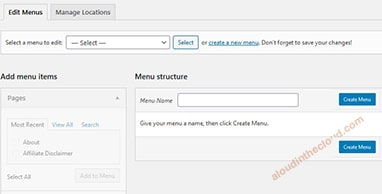 How To Create Simple Website In 2023 - Step by Step Guide - Enter name of menu and click 'Create menu'